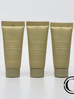 3 PACK Dr Dennis Gross Derminfusions Blur + Repair Cream 0.25 fl oz/ 7 ml